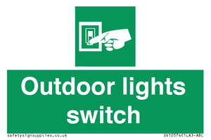 Outdoor lights switch